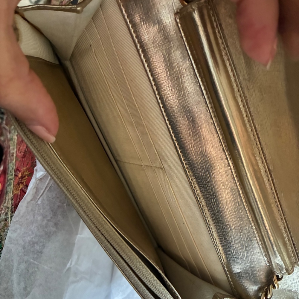 Chanel Timeless WOC Metallic Gold Wallet on Chain Crossbody Bag - Picture 11 of 16